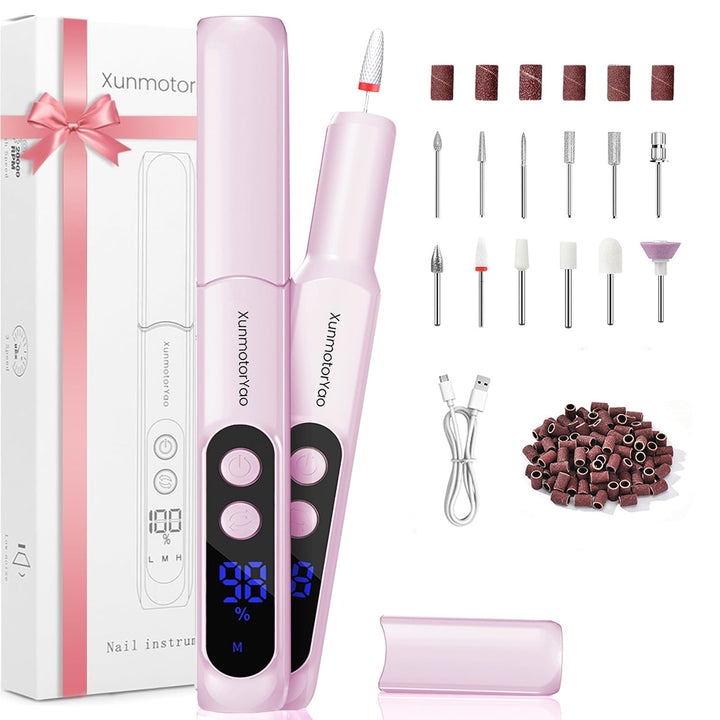 Fresa per Unghie Professionale Portatile Ricaricabile Lima Regolabile Fresa ELettrica Elettrica per