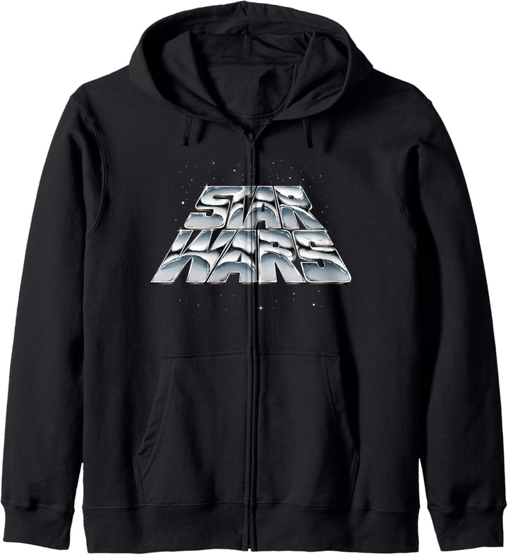 Star Wars Slanting Chrome Logo Kapuzenjacke