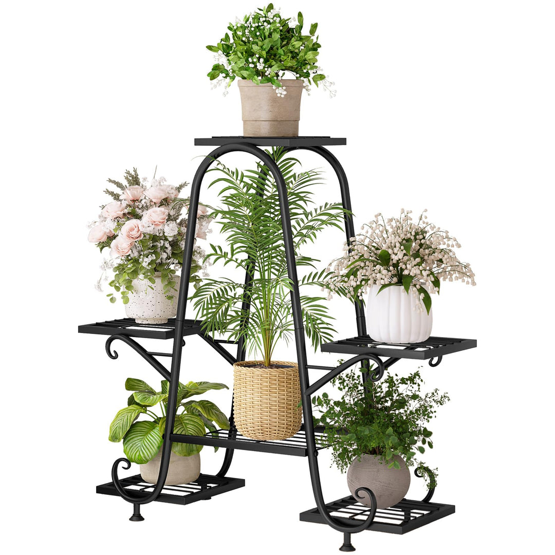Pflanzenrecht Innen- und Aussenbereich 6 Etagen Blumentöpfe Multi-Pflanzenrecht Blumenhalter Ecke Wo