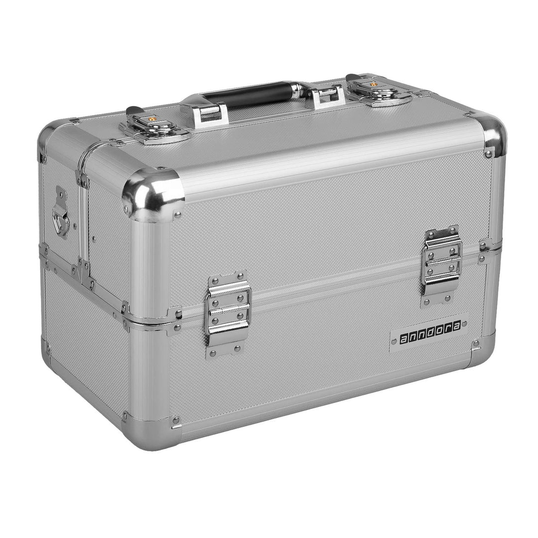 anndora Beauty Case Kosmetikkoffer - Stilvoller Schmuckkoffer, Schminkkoffer mit robustem Aluminiumr