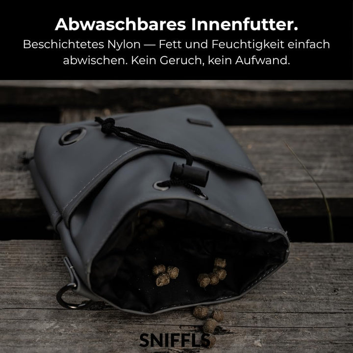 Leckerlibeutel für Hunde, Leckerlitasche Hund zum Umhängen, Futterbeutel Hundetraining, Gassi Tasche