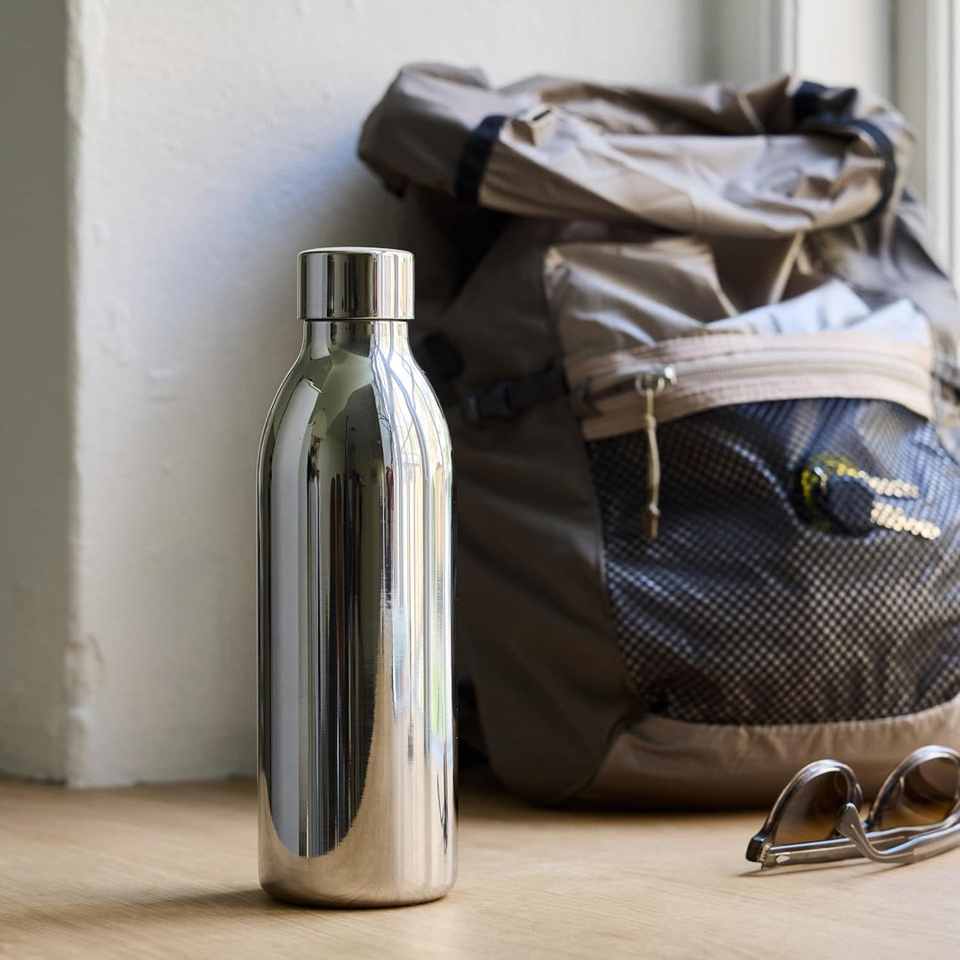 aarke To-Go-Flaschen, Edelstahlflasche, Trinkflasche für stille & sprudelnde Getränke, kompatibel Ca