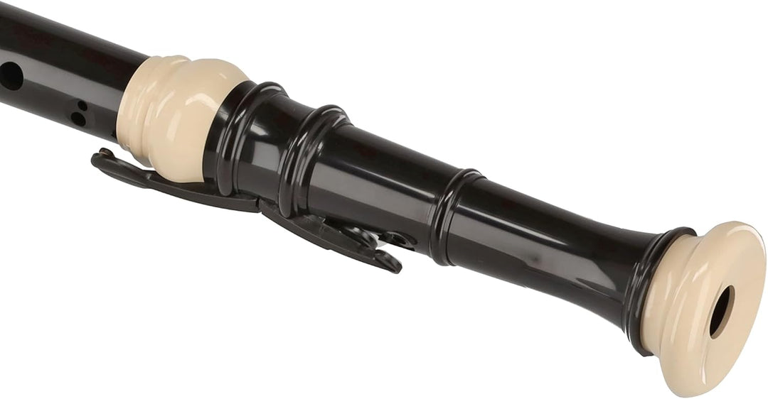 Aulos 700100 F-Knickbass Flöte Symphony Mod.521 barocke Griffw.braun, komplett mit Tasche, Tragschnu