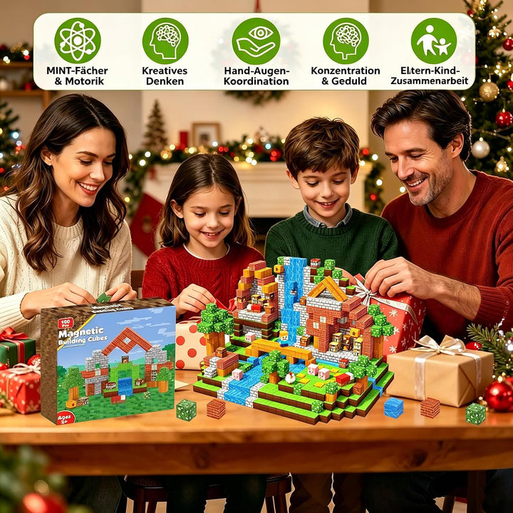 Magnetische Bausteine,Magnetbausteine Magnetspielzeug,Magnetische Bauwelt Spielzeug Magnetblöcke für