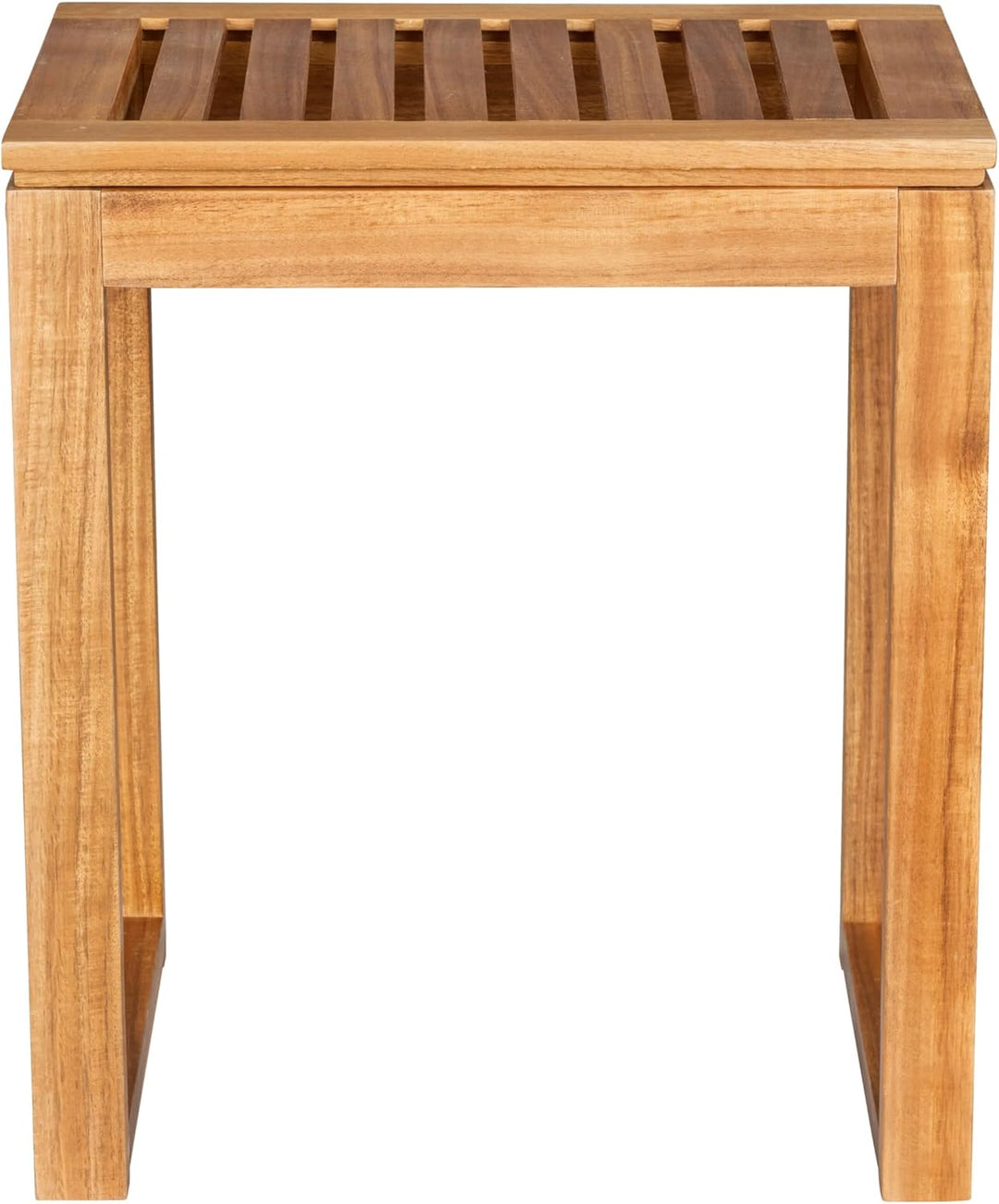 WENKO Hocker Mod. Fondi quadratischer Badhocker aus massivem Akazienholz FSC® Zertifiziert 60 x 39 x