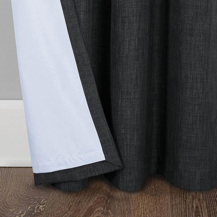 always4u Vorhang Blickdicht 100% mit Ösen, Elegente Gardinen Wohnzimmer Modern Abdunkelnde Vorhänge