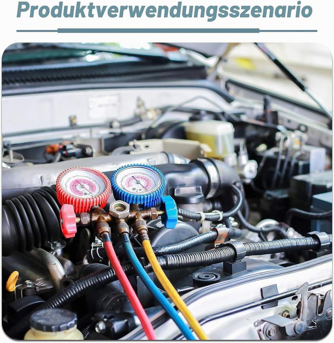 R134a Anschluss,Auto Ac Steckverbinder Schlauch Set Kit Klimaanlage Adapter 2 Stück Klimaanlage Adap