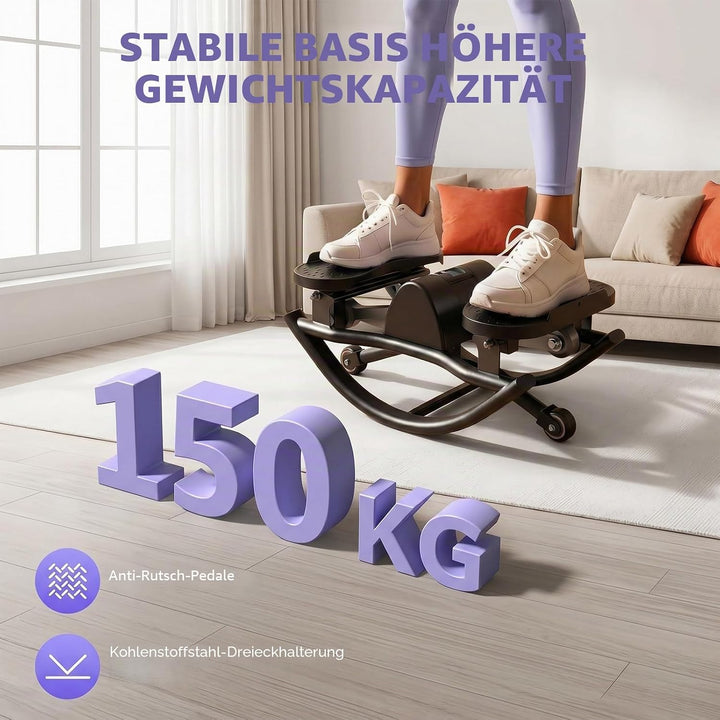 Upgraded Rock Stepper für Zuhause, Seitliche Bewegung Home Twist Stepper Side Steppers Leiser Gelenk