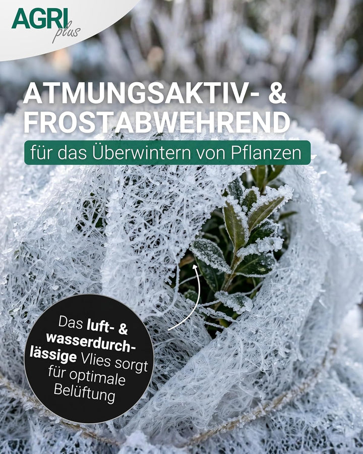 AGRI plus Winterschutzvlies 30 g/m² I 1,6 x 25 m I Verschiedene Masse I Frostschutzvlies, reissfest