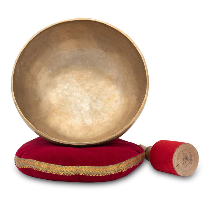XDrum Omshanti Klangschale 30 cm Komplett Set - Gewicht: 2800g - handgemacht in Indien - ideal für M