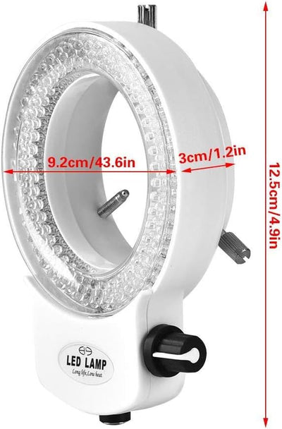 SEAFRONT LED Ringlicht Industrie LED Kamera Ring Optische Mikroskop Kamera mit 144 LED Perlen Lichtq