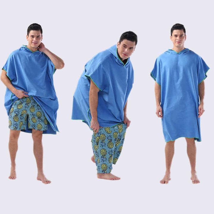 FADDARE Kapuzenhandtuch Poncho Adult Handtuch Ärmellose Wickel Robe Beach Tragbarer Mikrofaser Neopr