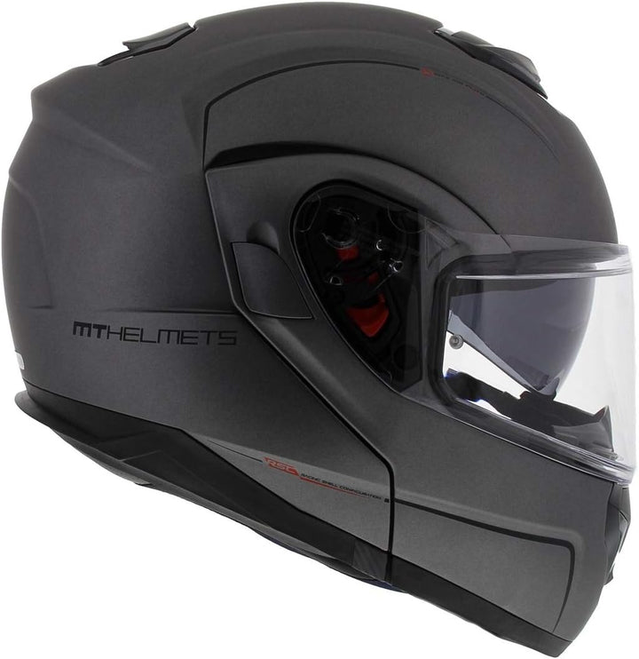MT HELMETS Atom Sv Solid Matt Titanium S S MATT TITANIUM, S MATT TITANIUM