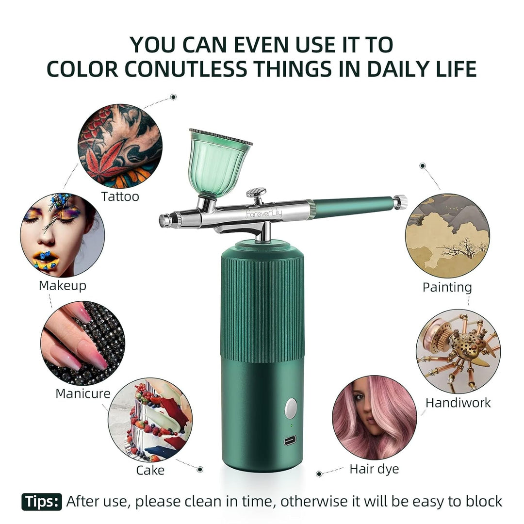 Kabelloses Airbrush Set Mit Kompressor, Airbrush-Kit mit Kompressor, Tragbare kabellose Airbrush Wie