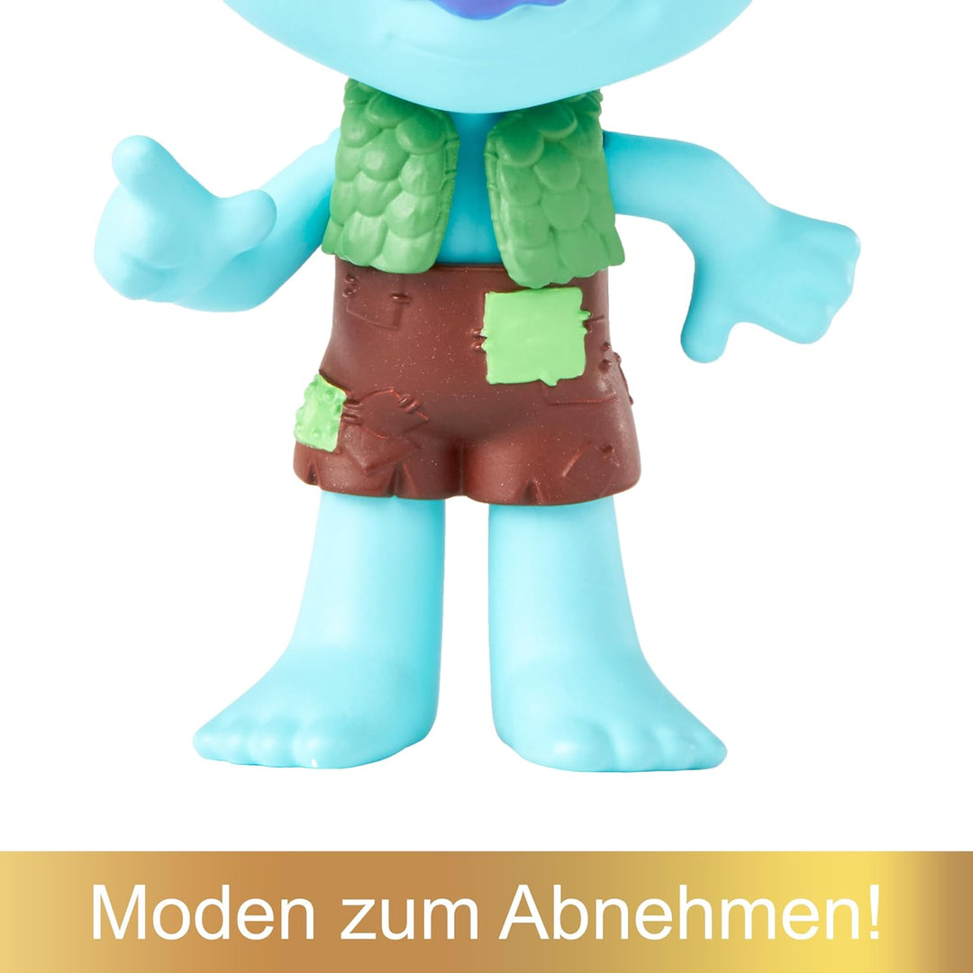 Mattel DREAMWORKS TROLLS Gemeinsam Stark – Königin Poppy, Viva, Branch, Guy Diamond mit Tiny Diamond