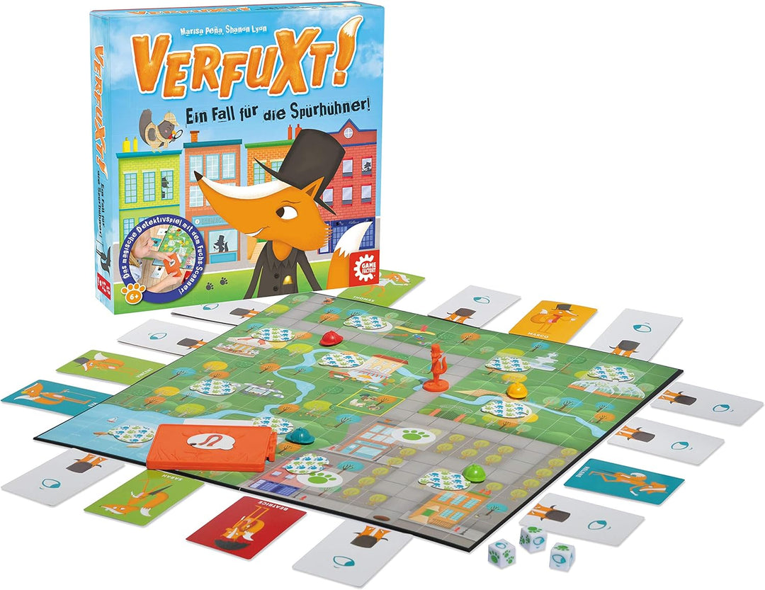 Game Factory 646255 Verfuxt, Detektivspiel für Kinder ab 6 Jahren, Kinderspiel Single, Single
