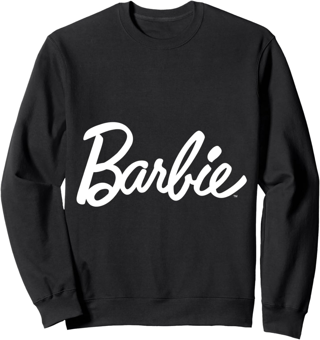 Barbie Logo White Sweatshirt