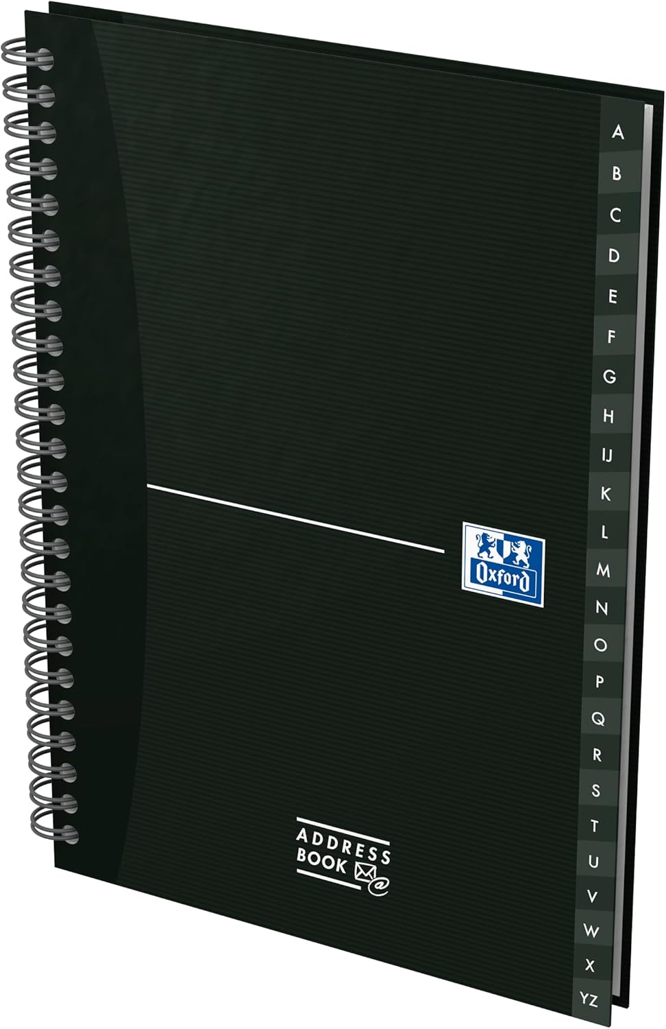 Oxford Adressbuch A5, mit Doppelspirale, 144 Seiten, 4 Farben, 5 Stück 1 A5, Sonderlineatur, 1 A5, S