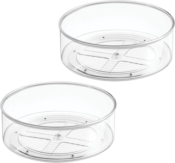 mDesign Lazy Susan Gewürzregale im 2er-Set für das Küchenregal – praktisches Gewürzregal für Küchens