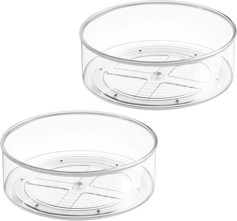 mDesign Lazy Susan Gewürzregale im 2er-Set für das Küchenregal – praktisches Gewürzregal für Küchens