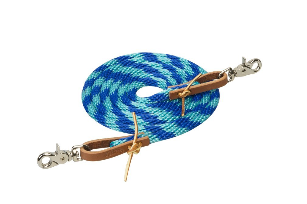 Weaver Leather Poly-Seilzügel 3/8" x 8' Blau/Türkis, 3/8" x 8' Blau/Türkis