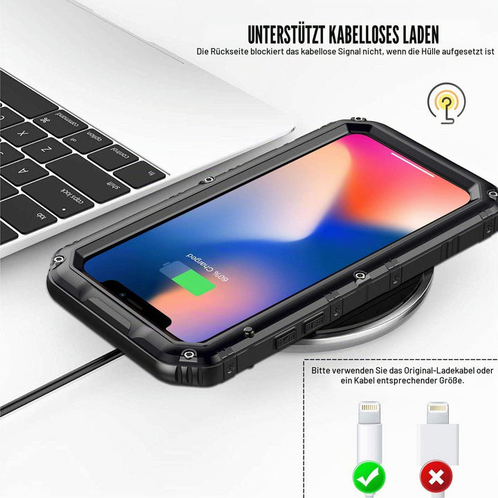 Beeasy für iPhone 11 Pro Hülle (5,8") Wasserdicht Outdoor, Stossfest Panzerhülle Militär 360 Grad Sc