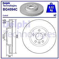 Delphi Bremsscheiben Set Vorne Belüftet Ø 300Mm | 2X Bg4094C