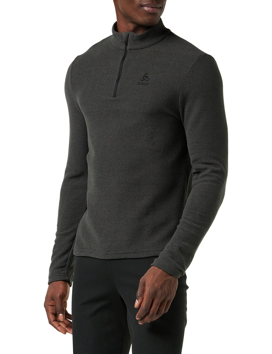 Odlo Herren Midlayer 1/2 Zip Roy Pullover L Shale Grey - Black