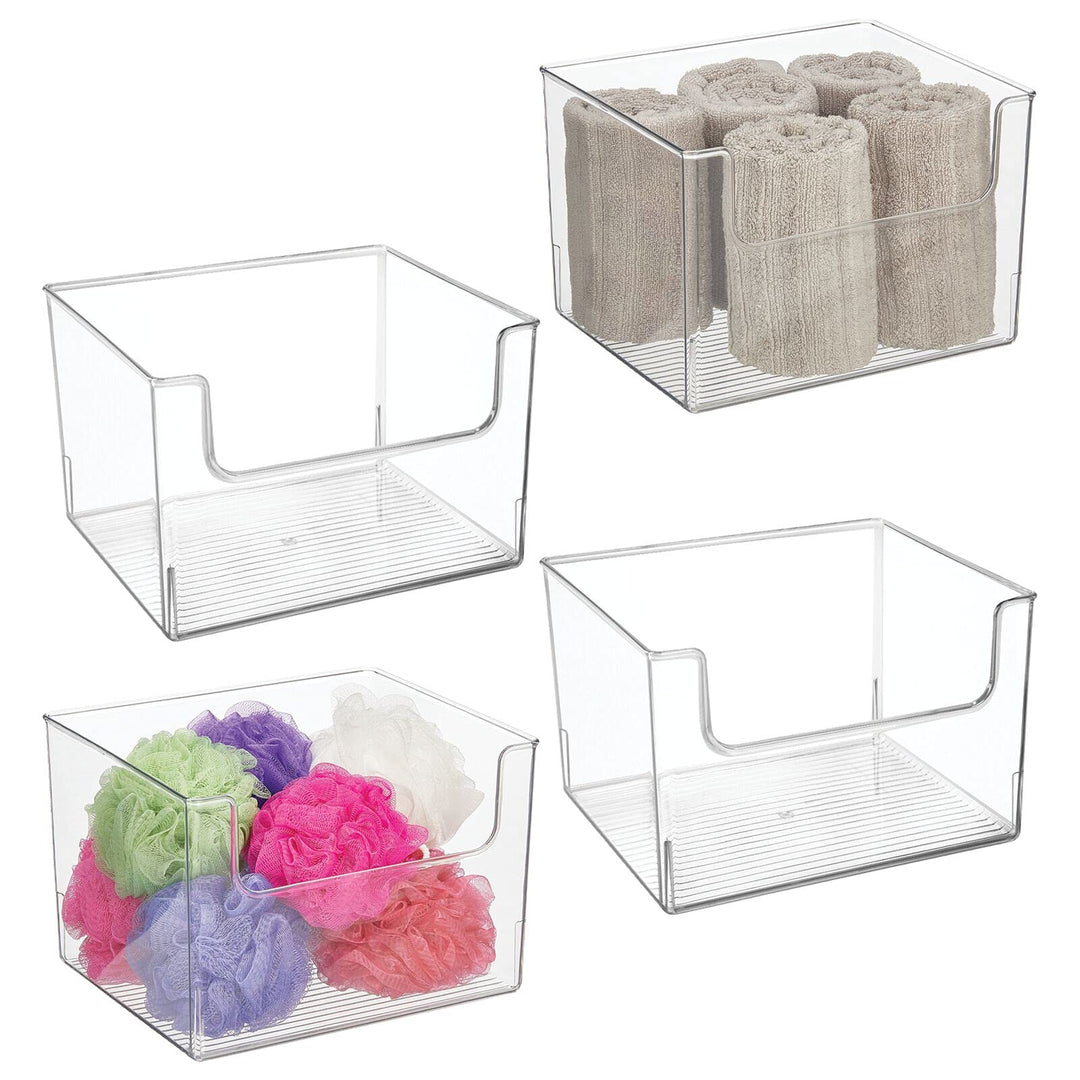 mDesign Aufbewahrungsbox für das Badezimmer – Bad Organizer aus Kunststoff – praktische Badablage fü