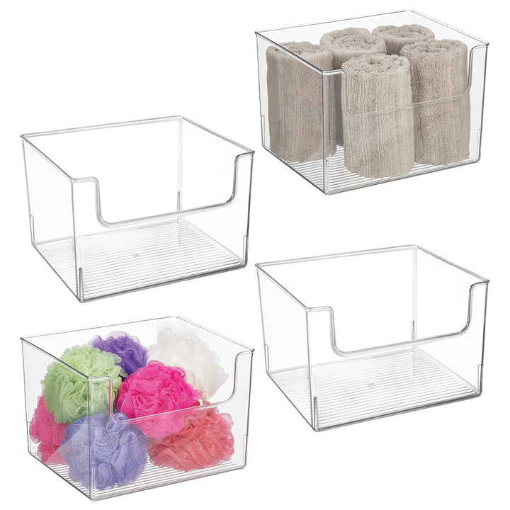 mDesign Aufbewahrungsbox für das Badezimmer – Bad Organizer aus Kunststoff – praktische Badablage fü