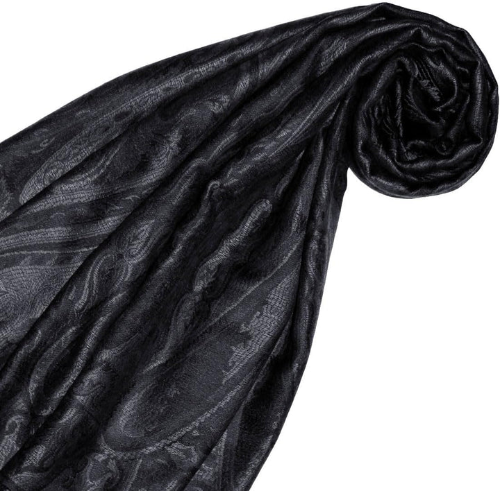 Lorenzo Cana Pashmina Damen - Schal Schaltuch jacquard gewebt 100% Seide Paisley Muster Seidenschal