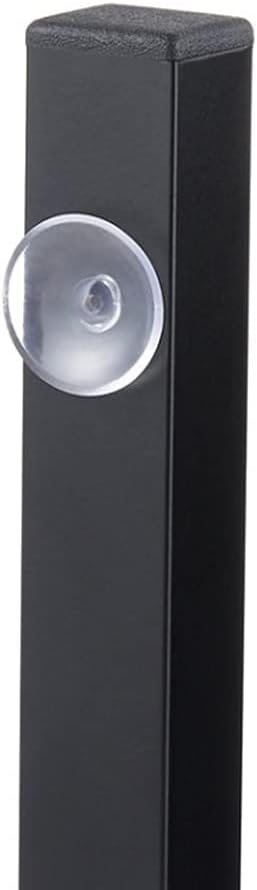Teleskop-Küchenorganizer aus Edelstahl, Küchenregal mit 3 Haken, Verstellbereich 40-65cm (Schwarz),