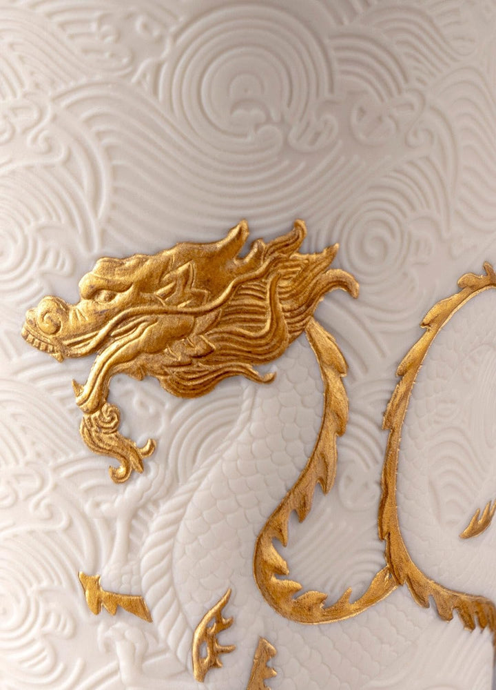 LLADROO Kerze Drachen Gold Duft Gärten De Valencia Porzellan-Kerze.