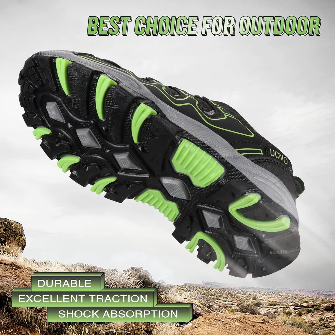 UOVO Turnschuhe Jungen Wasserdicht Wanderschuhe Sneakers Kinder Trekking Schuhe Outdoor Sportschuhe