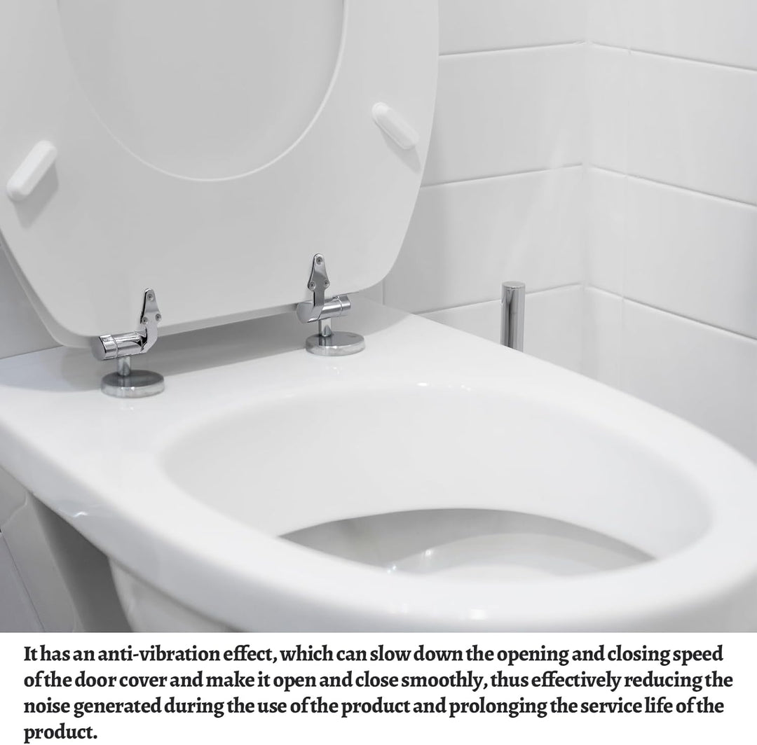 WC Sitz Scharniere Ersatzteile, Befestigungs-Set für Toilettendeckel mit Absenkautomatik, WC Sitz So
