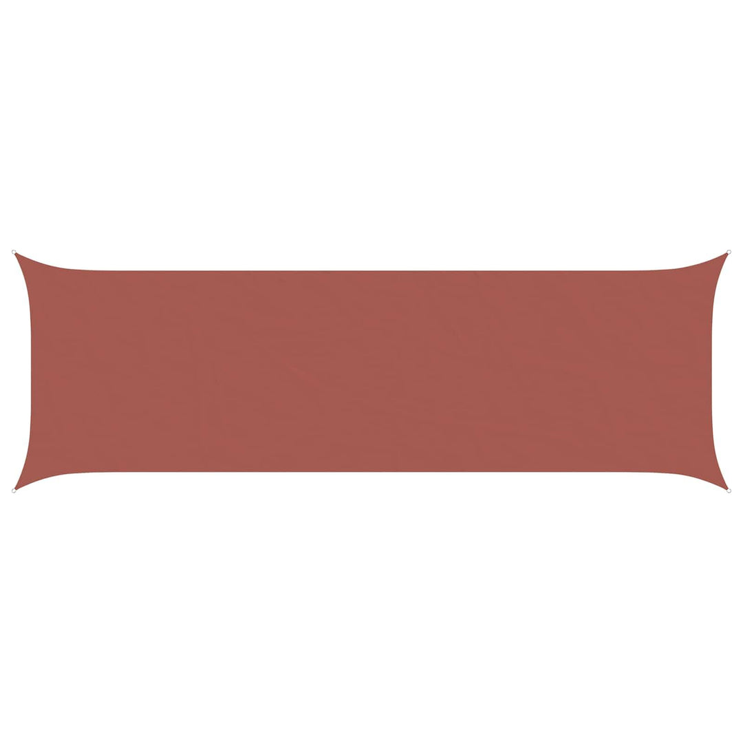 vidaXL Sonnensegel Terrakotta 6 x 2 m 100% Polyester Oxford, Outdoor Schatten, UV-beständig, rechtec