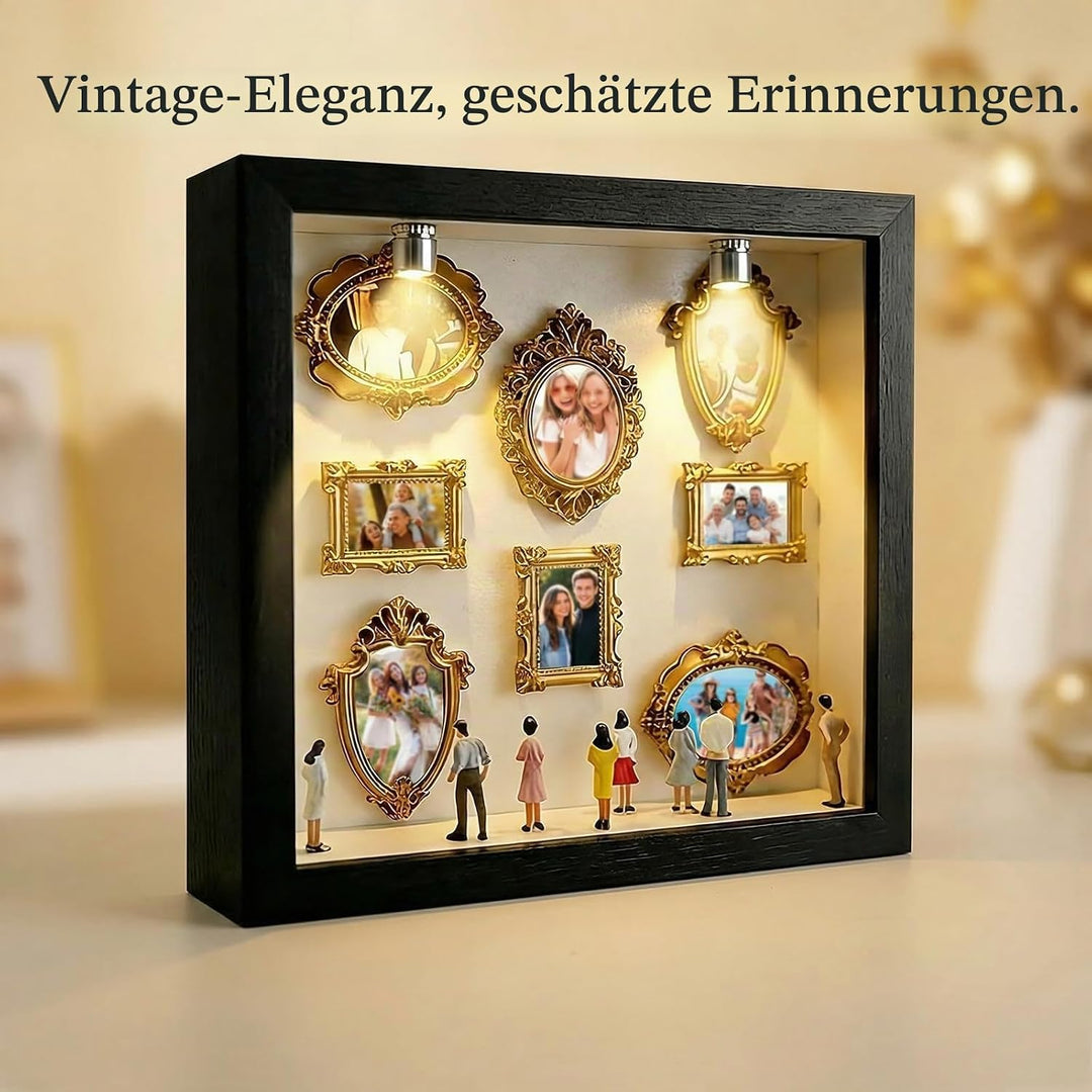 Dandin DIY Mini Museum Silhouette Box, Mini Menschen Figuren Museum, Minis Picture Frames Mit Beleuc