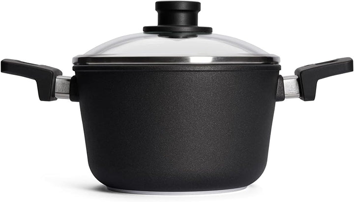 Woll Nowo Titanium Glasdeckel in Box, Ø 20 cm, 12 cm hoch, 3.0 Liter, 2 Seitengriffe-Geeignet für Ce