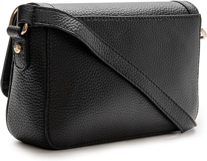 Lazarotti Bologna Leder Umhängetasche Damen | verstellbarer Schulterriemen | mittelgrosse Crossbody