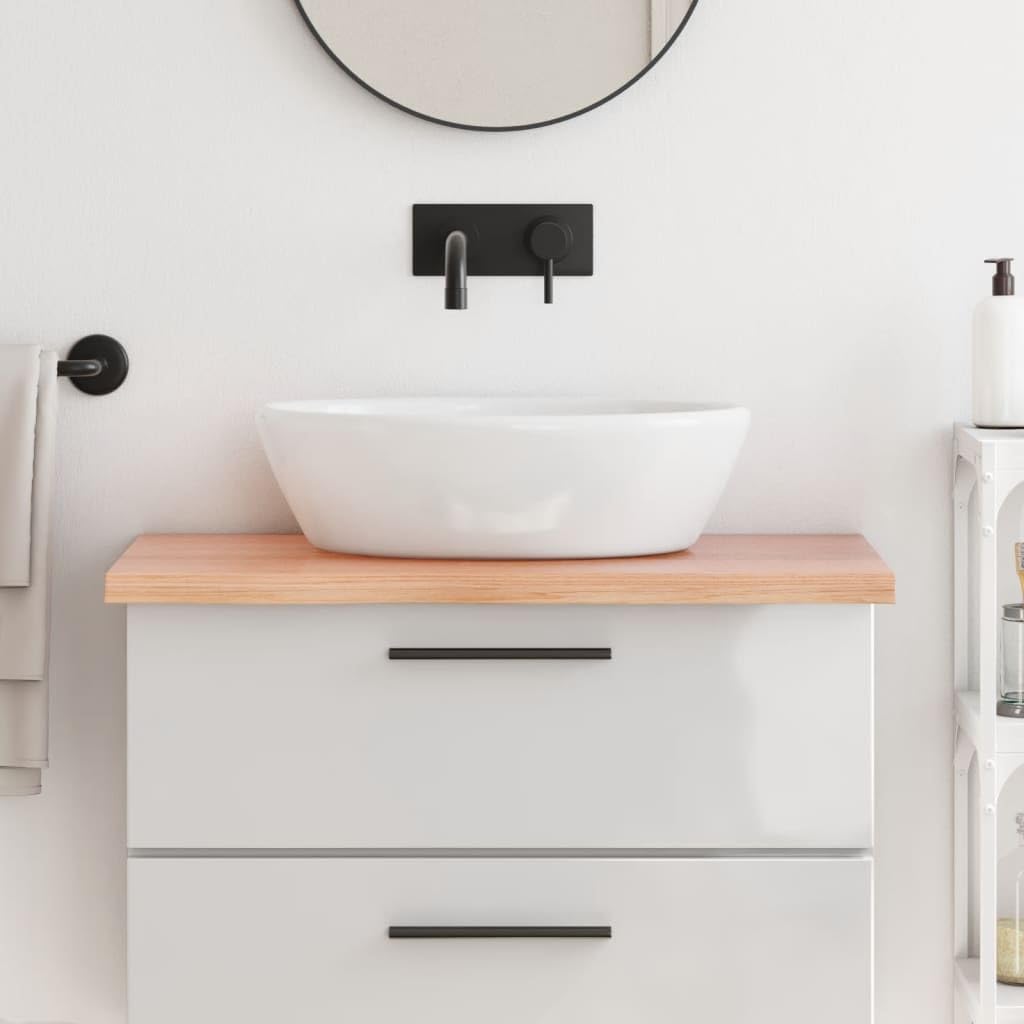 vidaXL Waschtischplatte, Multifunktional Arbeitsplatte mit Naturkante, Waschtischkonsole Tischplatte