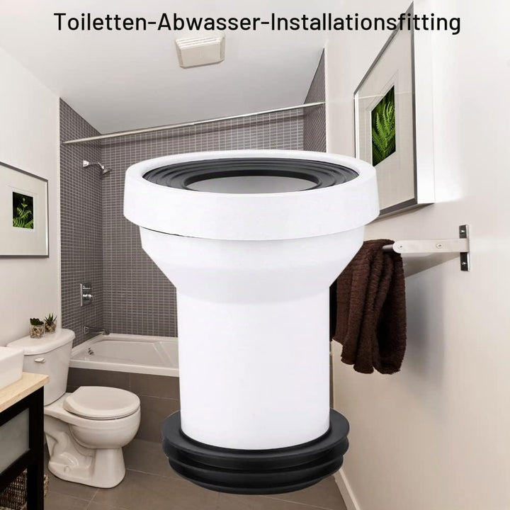 WC Anschlussrohr, WC Dichtung Ablauf Abflussrohr, Installation Von Abflussrohren Aus Kunststoff Und