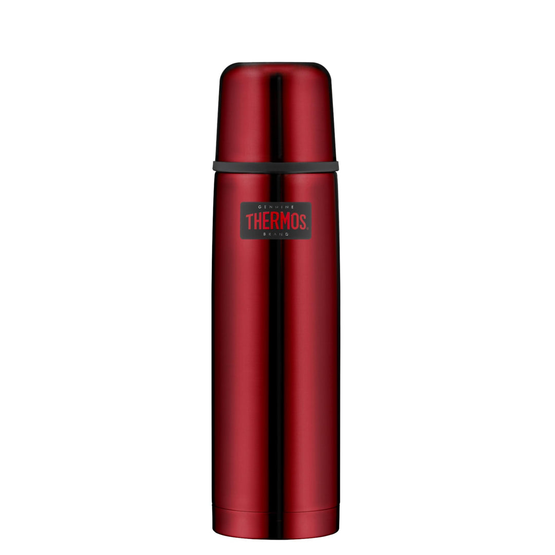 THERMOS LIGHT &amp; COMPACT BEVERAGE BOTTLE 0,75l, cranberry red, Thermosflasche Edelstahl, Isolierflasc