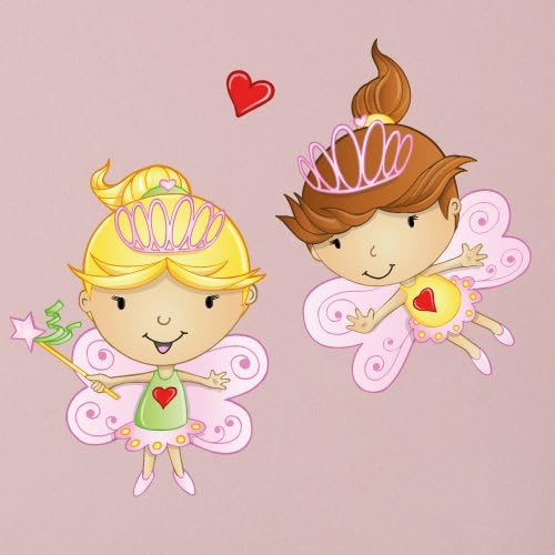 Wandkings Feen Welt Wandsticker Megapack Set, 62 Aufkleber, Gesamtfläche 260 x 70 cm