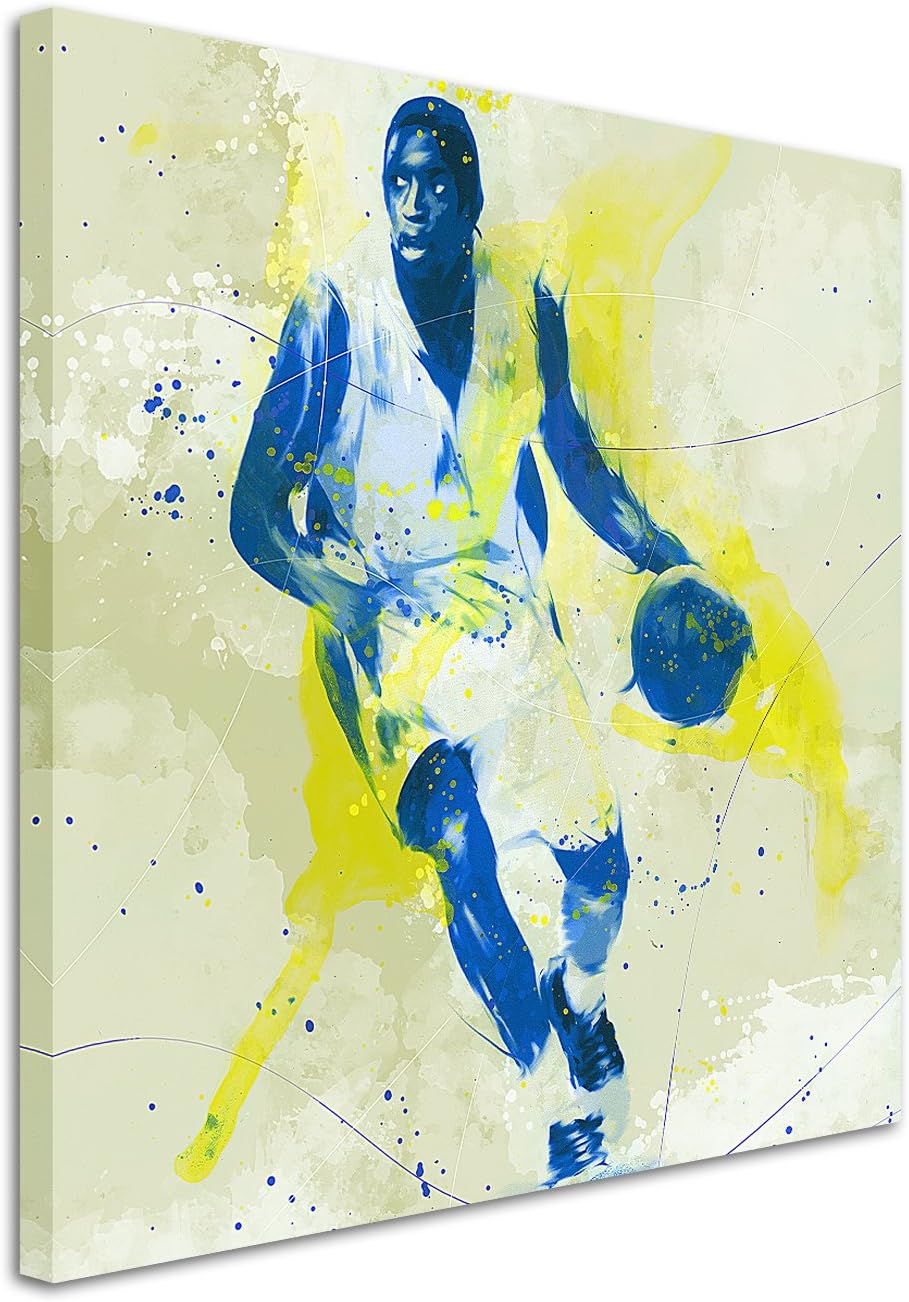 Paul Sinus Art Basketball II 60x60cm SPORTBILDER Splash Art Wandbild Aquarell Art