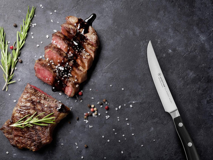 WÜSTHOF Classic Ikon Steakmessersatz mit 4 Messern, Classic Ikon