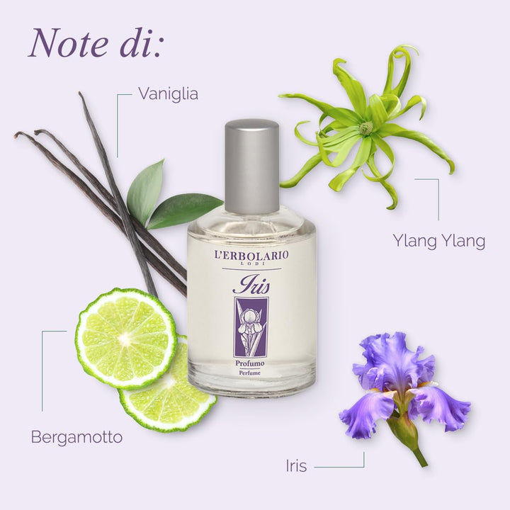 L'Erbolario, Iris Parfum, Eau De Parfum Woman, Düfte und Parfums für Frauen, Pudriger Blumenduft, Gr