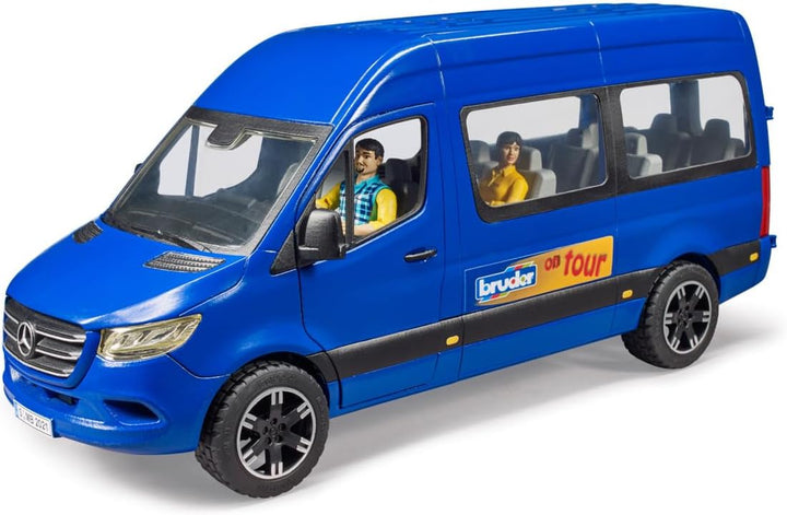 bruder 02670 - MB Sprinter Transfer mit Fahrer & Fahrgast - 1:16 Fahrzeug Bus Transporter Spielzeugf