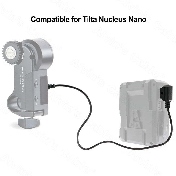 Alvin's Cables Micro USB zu D Tap Motor Stromkabel für Tilta Nucleus Nano gerader micro usb, gerader
