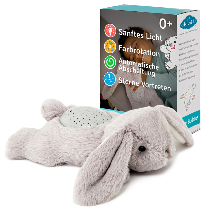 Cloud b Baby Nachtlicht Projektor & Beruhigende Schlafhilfe für Kleinkinder | Kuscheltier Sternenpro