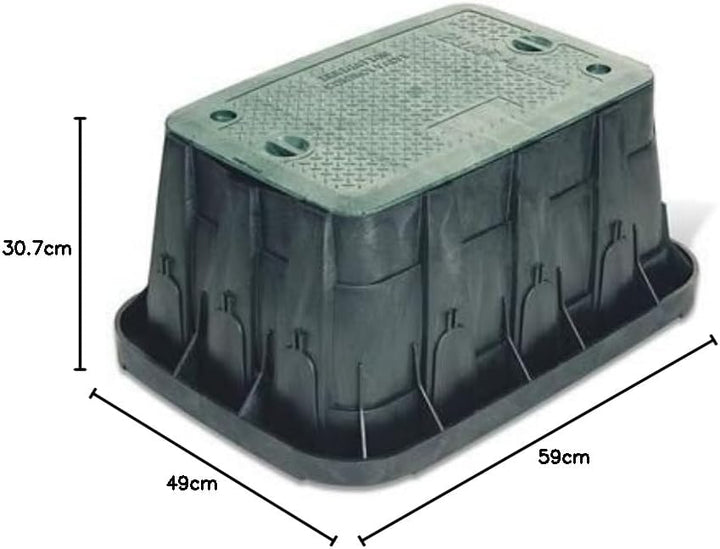 Rain Bird Ventilkasten, rechteckig, 59 x 49 x 30,7 cm.